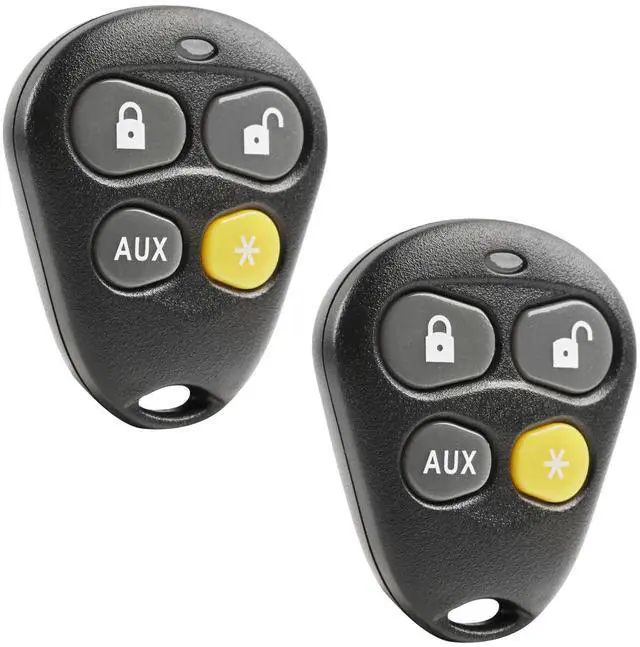 Main image of Replacement for Viper Python Avital Hornet Automate 4-Button Keyless Entry Remote EZSDEI474V (Yellow) (Set of 2)