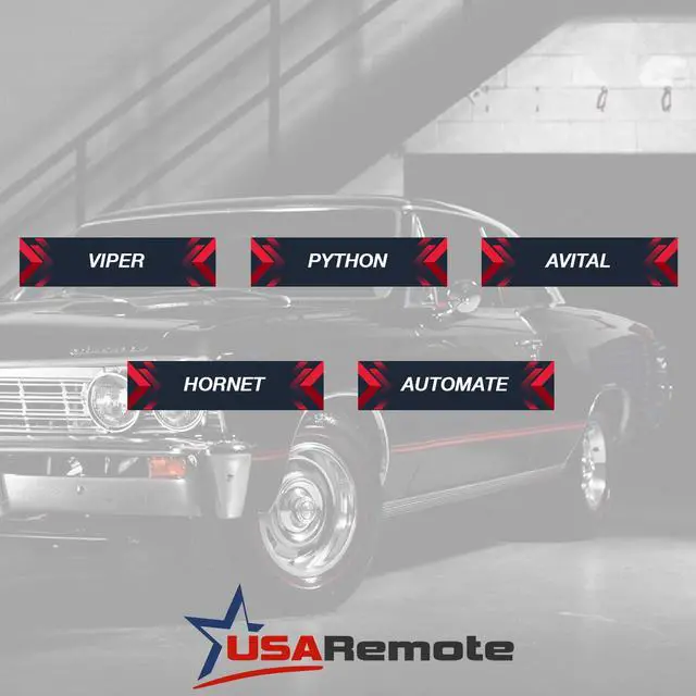 Alt view image 4 of 6 - Replacement for Viper Python Avital Hornet Automate 4-Button Keyless Entry Remote EZSDEI474V (Yellow) (Set of 2)