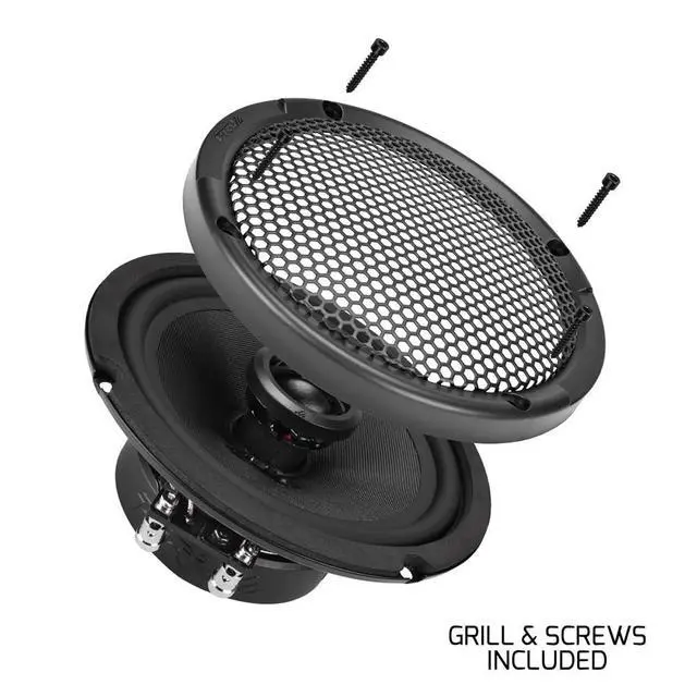 Alt view image 5 of 7 - 6.5 Inch 2-Way Car Coaxial Speakers 160 Watts per Pair 4 Ohm RS65-CX, Premium Speaker Built-in Neodymium Tweeters with Grill Included - Great for Car Stereo Sound System (Pair)