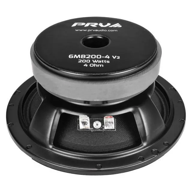 Alt view image 5 of 6 - 6.5 Midbass Speaker 6MB200-4 v2 4 Ohms - 200 Watts 93.5 dB 1.5" Voice Coil - 6 Inch Speaker for Car Audio with Outstanding Vocals and Punch for Small Custom Enclosures - Pro Audio (Single)