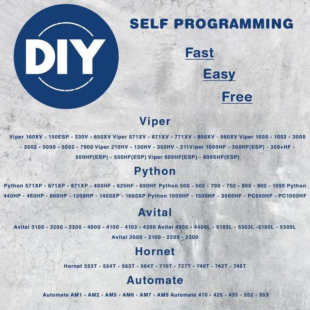 Alt view image 4 of 7 - Keyless Entry Remote Starter Car Key Fob Alarm for Aftermarket Viper Automate EZSDEI474V 474V