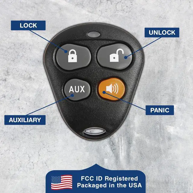 Alt view image 6 of 7 - Keyless Entry Remote Starter Car Key Fob Alarm for Aftermarket Viper Automate EZSDEI474V 474V