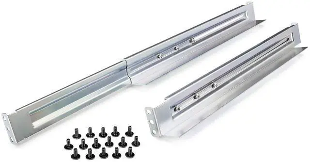 Main image of 4POSTRAIL 4-Post Universal Rack Mount Rail Kit, Silver