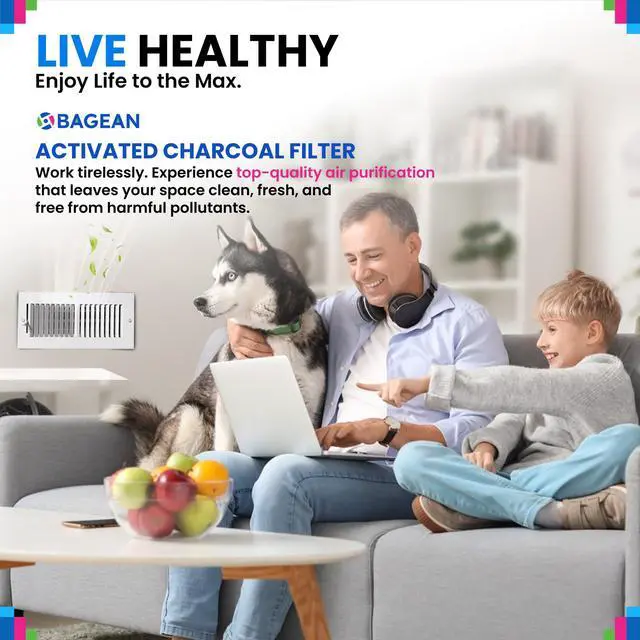 Alt view image 6 of 6 - Cut to Fit Activated Carbon Filter Sheet 16 x 48 - Activated Carbon Air Filter for Air Purifiers Window AC Air Vent And More - Charcoal Filters Remove Odors & Freshens the Air (2-Pack)