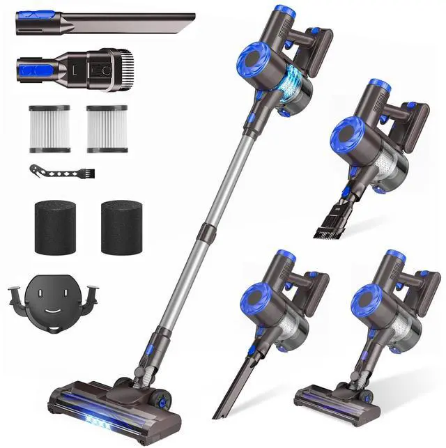 Main image of Cordless Vacuum Cleaner, Upgraded 40Kpa Stick Vacuum Cleaners for Home, 8 in 1 Lightweight with Self-Standing, 1.5L Dust Cup & Anti-tangle, Rechargeable Vacuum for Hard Floors Carpets Pet Hair