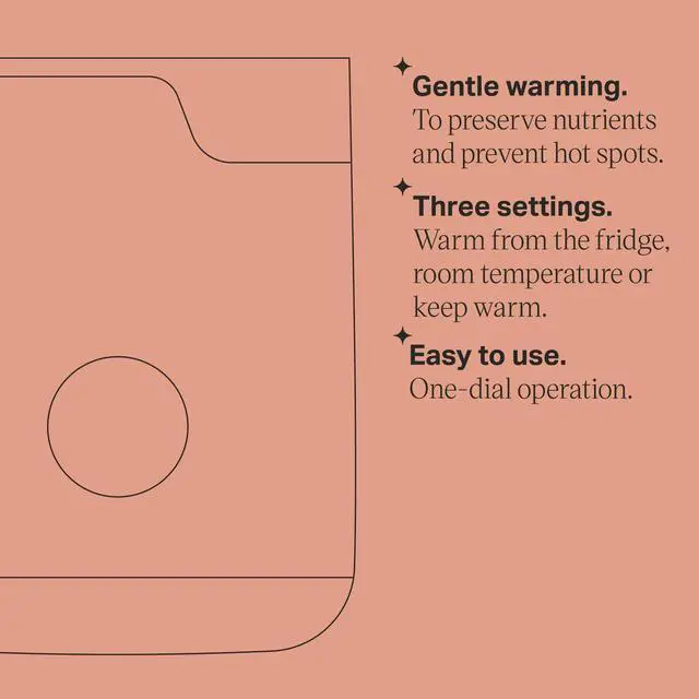 Alt view image 5 of 6 - Easiwarm Bottle Warmer, Warms Breast Milk and Formula Bottles to Body Temperature in Minutes, Automatic Timer, One-Dial Operation, White