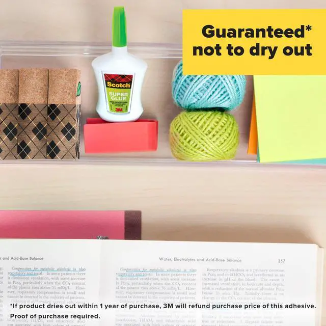 Alt view image 6 of 7 - Super Glue Gel, 4-Pack of Single-Use Tubes, .017 oz Each, Fast Drying, No Run Gel Formula (AD119)