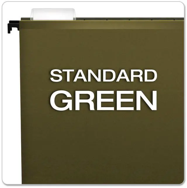 Alt view image 5 of 7 - SureHook Reinforced Hanging Folders, Letter Size, Standard Green, 20 per Box (8-1/2 x 11)
