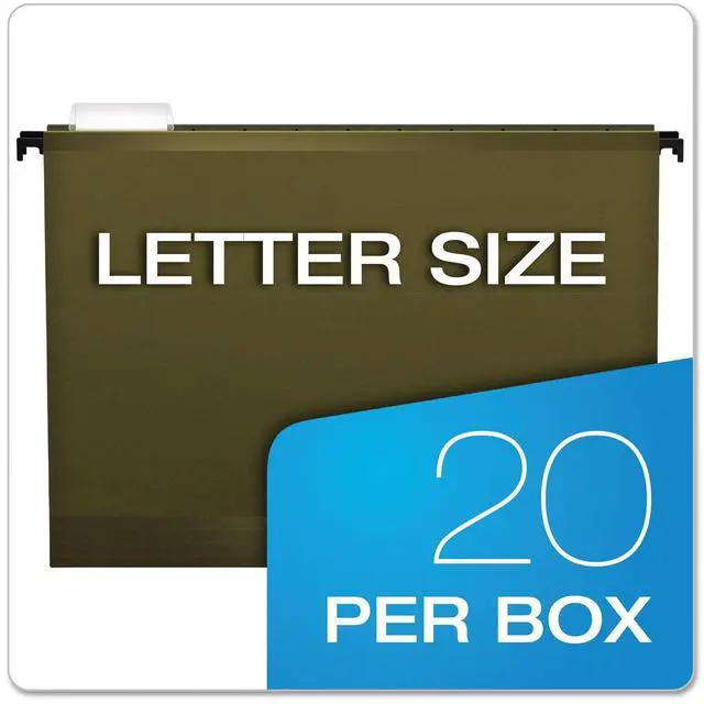 Alt view image 7 of 7 - SureHook Reinforced Hanging Folders, Letter Size, Standard Green, 20 per Box (8-1/2 x 11)
