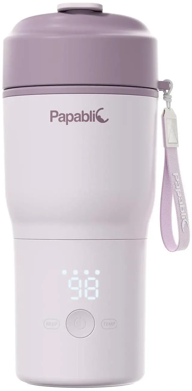 Main image of Portable Bottle Warmer Fast Heating Baby Bottle Warmer on The Go, Wide Mouth & Smart Temperature Control, Car & Outdoor Feeding, Spodumene Purple