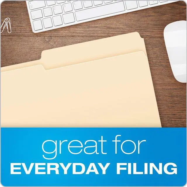 Alt view image 4 of 6 - File Folders, Legal Size, Manila, 1/2 Cut, 100/BX (753 1/2)