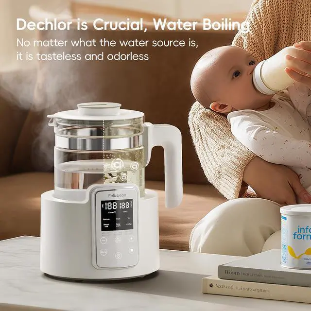 Alt view image 6 of 7 - Instant Water Warmer, Baby Bottle Warmer with Faster Cooling Fan and LCD Display, Baby Milk Warmer, Electric Kettle with 6 Temperature Control Presets, Breastmilk Warmer, Boil Tea, Coffee