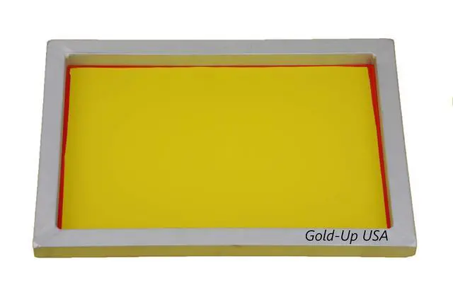 Alt view image 4 of 4 - Aluminum Screen Printing, Size 9 x 14 Inch Pre-stretched Silk Screen Frame (230 Yellow Mesh)