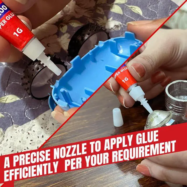 Alt view image 3 of 7 - Gram (Pack of 48) Single-Use Super Glue All Purpose, Super Fast, Thick & Strong Adhesive Superglue, Cyanoacrylate Glue for Hard Plastics, DIY Craft, Ceramics, Frame, Leather, Metal Etc