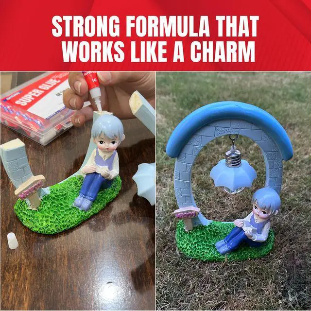 Alt view image 5 of 7 - Gram (Pack of 48) Single-Use Super Glue All Purpose, Super Fast, Thick & Strong Adhesive Superglue, Cyanoacrylate Glue for Hard Plastics, DIY Craft, Ceramics, Frame, Leather, Metal Etc