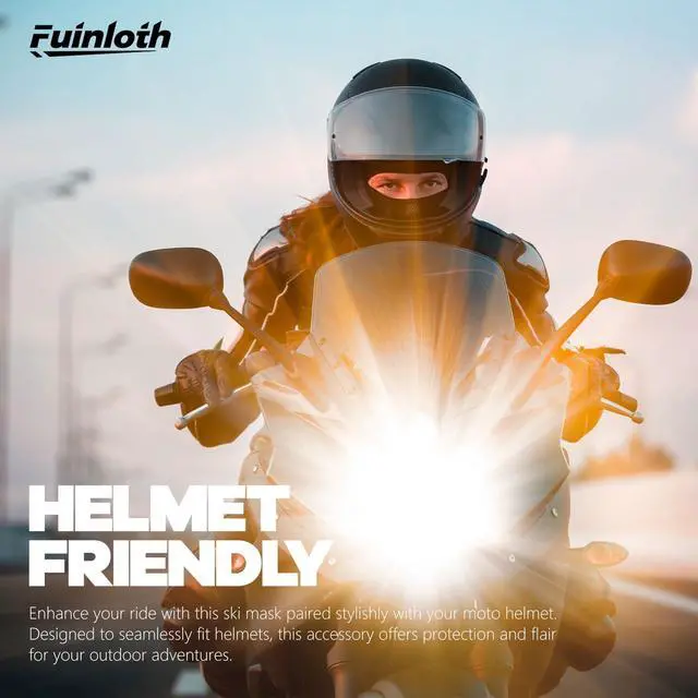 Alt view image 2 of 7 - Balaclava Ski Mask, Motorcycle UV Protector Scarf, Summer Cooling Neck Gaiter for Men/Women Black