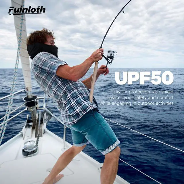 Alt view image 4 of 7 - Balaclava Ski Mask, Motorcycle UV Protector Scarf, Summer Cooling Neck Gaiter for Men/Women Black