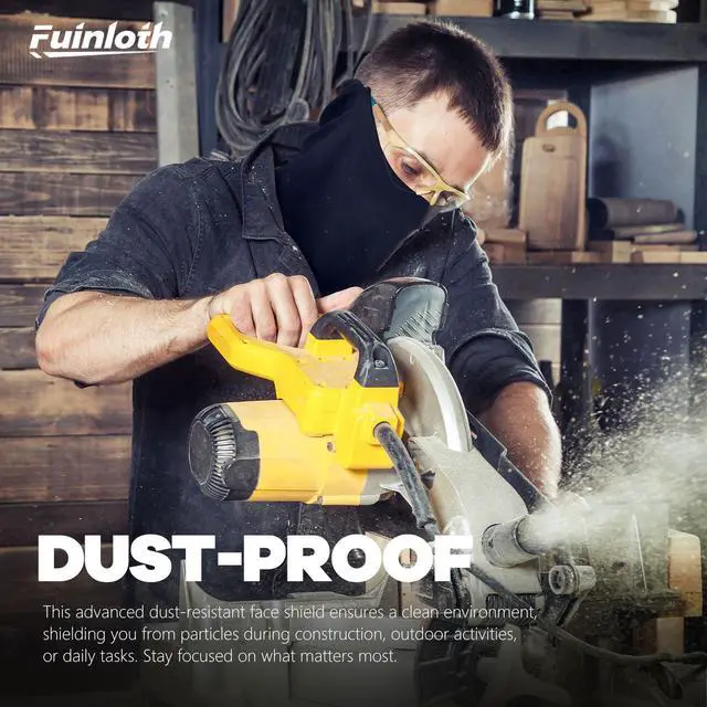 Alt view image 5 of 7 - Balaclava Ski Mask, Motorcycle UV Protector Scarf, Summer Cooling Neck Gaiter for Men/Women Black