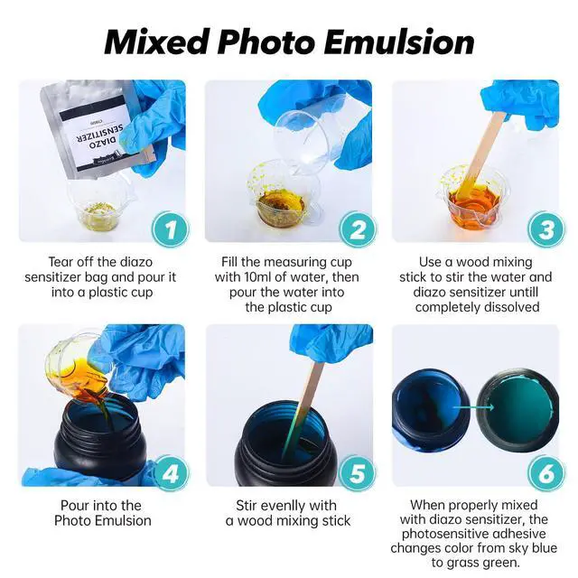 Alt view image 4 of 6 - 49pcs All-in-One Screen Printing Kit with, 3 Size Wood Screen Printing Frames, 6 Colors Screen Printing Ink,10 A4 Size Inkjet Transparency Films