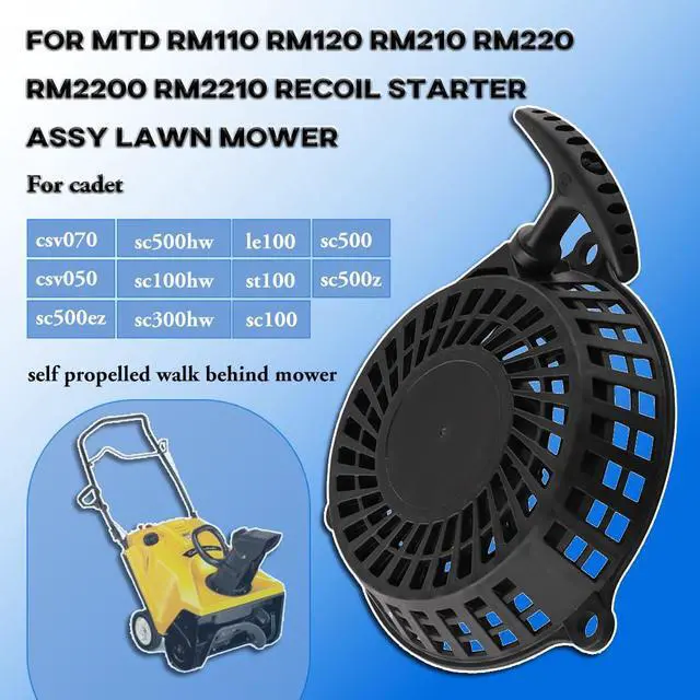 Alt view image 3 of 7 - 951-14396 751-14396 Recoil Starter Assembly for MTD Cub Cadet Ryobi Troy Bilt TB105 TB120 TB220 TB270ES SC100 ST100 SC500 SC100HW SC300HW Self Propelled Lawn Mower Model 1X65LU 1X65RU 1X65CU