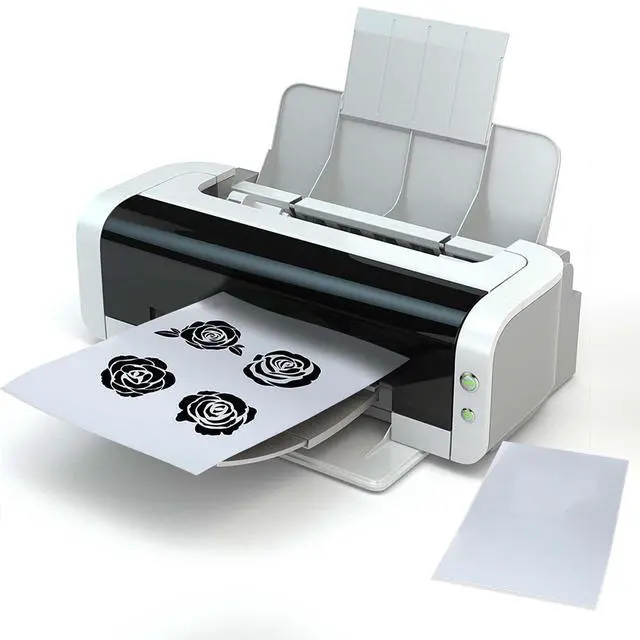 Alt view image 5 of 7 - 38 Pieces Screen Printing Kit Include Fabric Screen Printing Ink, 4 Size Screen Printing Frame, Screen Printing Squeegees, Inkjet Transparency Film, Ink Knife, and Mask Tape