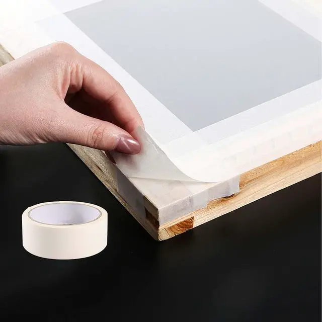 Alt view image 6 of 7 - 38 Pieces Screen Printing Kit Include Fabric Screen Printing Ink, 4 Size Screen Printing Frame, Screen Printing Squeegees, Inkjet Transparency Film, Ink Knife, and Mask Tape