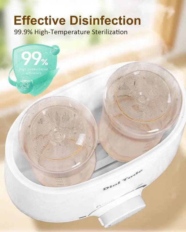 Alt view image 6 of 7 - Bottle Warmer, Fast Baby Bottle Warmer for Breastmilk or Formula, 8-in-1 Milk Warmer for Baby, Smart Temperature Control, Sterili-zing, Heat Food, Double Bottle Warmer for All Bottles