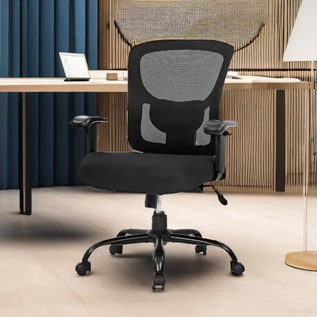 Alt view image 5 of 7 - Big and Tall Office Chair 500lbs Desk Chair Mesh Computer Chair with Lumbar Support Wide Seat High Back