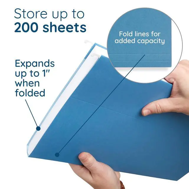 Alt view image 4 of 7 - 50 Legal Hanging File Folders, 50 Reinforced Hang Folders, Designed for Home and Office Color Coded File Organization, Legal Size, Assorted Colors, 50 Pack