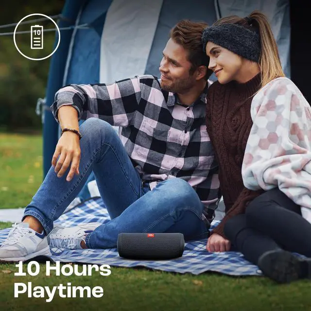 Alt view image 5 of 7 - Flip Essential 2 - Portable Bluetooth Speaker, powerful sound and deep bass, IPX7 waterproof, 10 hours of playtime for home, outdoor and travel (Gun Metal)