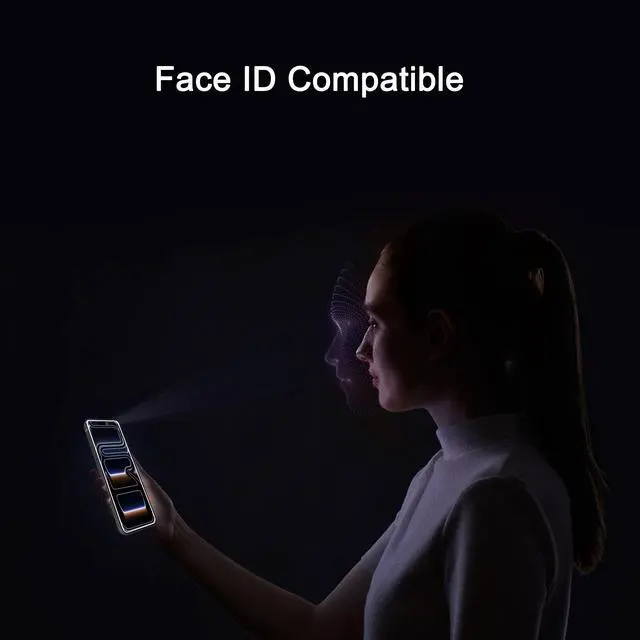 Alt view image 6 of 6 - 3 Pack Privacy Screen Protector for iPhone 17 Pro, Tempered Glass