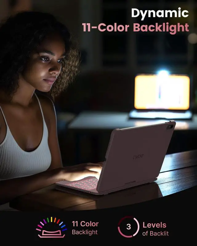 Alt view image 6 of 7 - Flexbook Trackpad-Free Keyboard Case for iPad A16 11th/10th Gen