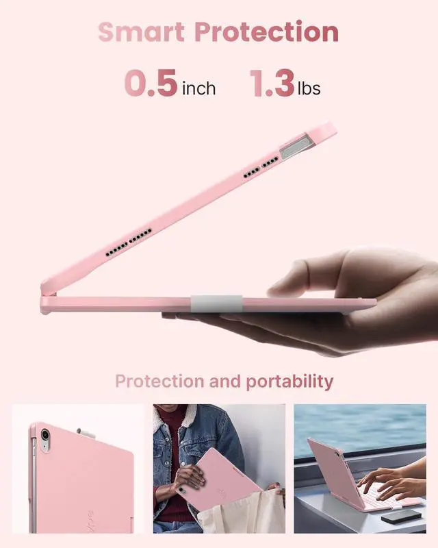 Alt view image 5 of 7 - Flexbook Trackpad-Free Keyboard Case for iPad A16 11th/10th Gen
