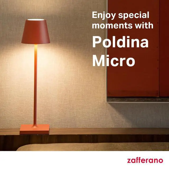 Alt view image 7 of 7 - Poldina Micro Lamp, Rechargeable Cordless Table Lamp with Touch Controls, Suitable for Indoor and Outdoor, Dimmer, 2200-3000 K, Height 10.8 Inches, Sand Color