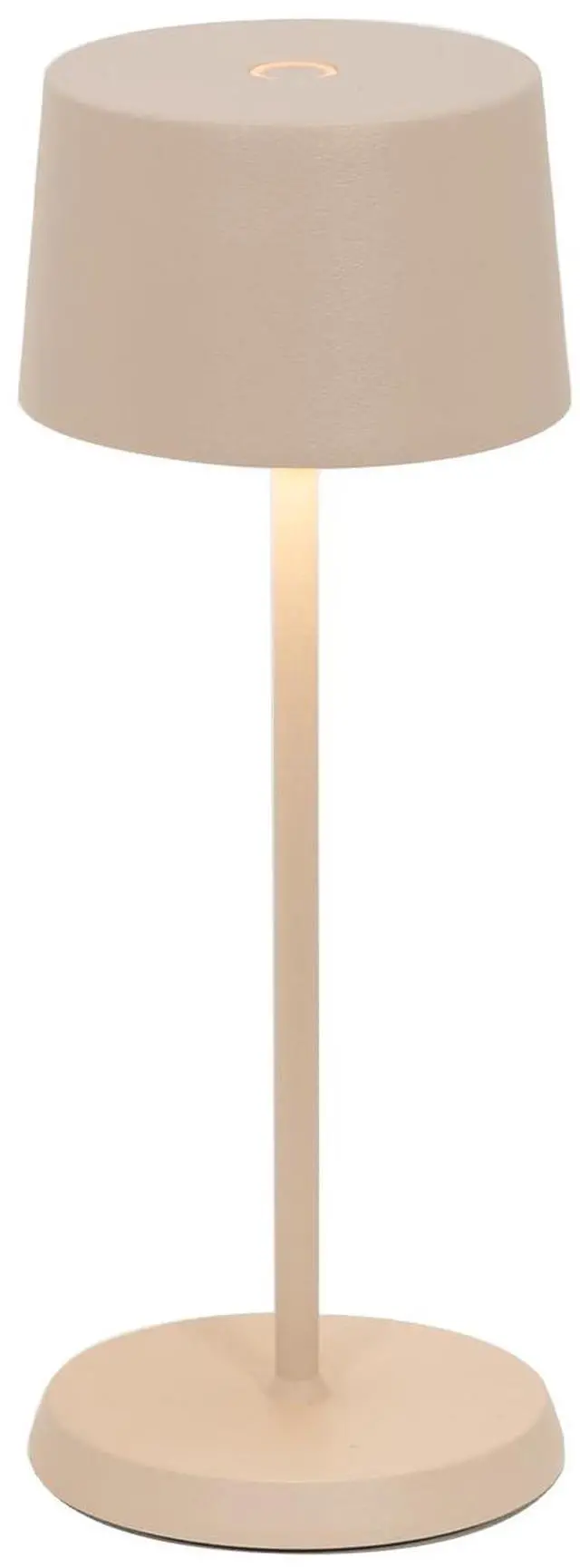 Main image of Olivia Micro Lamp, Rechargeable Cordless Table Lamp with Touch Control, Suitable for Indoor and Outdoor, Dimmer, 2200-3000 K, Height 7.9 Inches, Sand Color