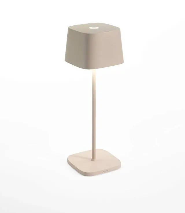 Main image of Ofelia Pro Lamp, Rechargeable Cordless Table Lamp with Touch Controls, Suitable for Indoor and Outdoor, Dimmer, 2700-3000 K, Height 12 Inches, Sand Color