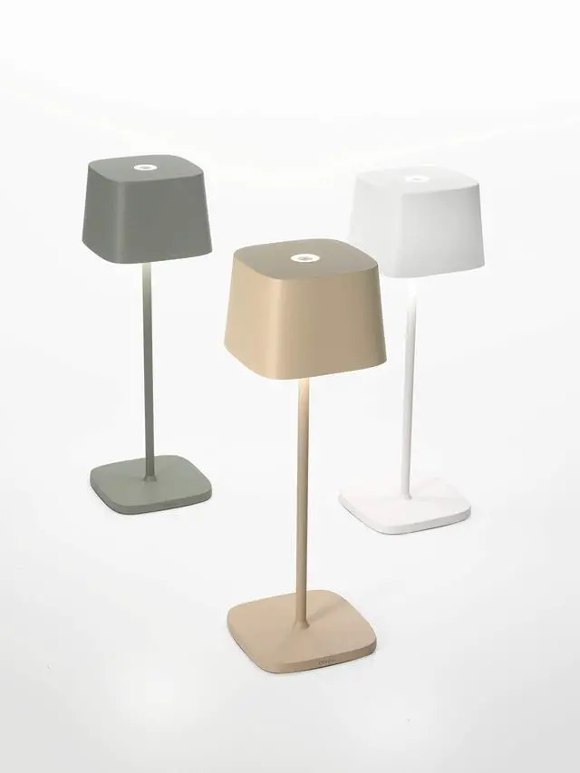 Alt view image 4 of 5 - Ofelia Pro Lamp, Rechargeable Cordless Table Lamp with Touch Controls, Suitable for Indoor and Outdoor, Dimmer, 2700-3000 K, Height 12 Inches, Sand Color