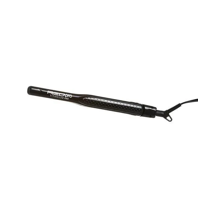 Alt view image 3 of 6 - Kiss Products Red Pro Titanium Flat Iron, 1/2 Inch, 1 Pound