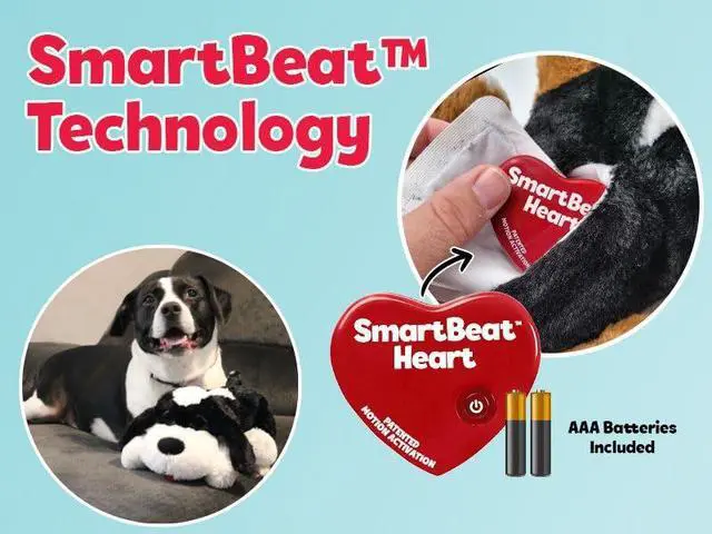 Alt view image 3 of 6 - Replacement Motion-Activated SmartBeat Heart for Stuffed Animals and Anti-Anxiety Toys for Dogs