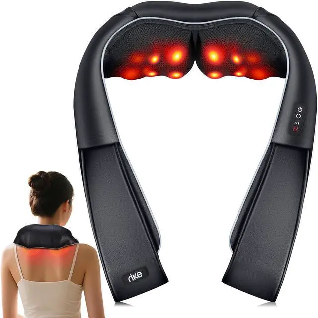 Main image of Shiatsu Neck and Back Massager with Heat, HSA Eligible FSA - 3D Deep Tissue Kneading Massage Pillow for Shoulder, Leg & Muscle Pain Relief - Gift for Women, Men, Mom, Dad (Corded)