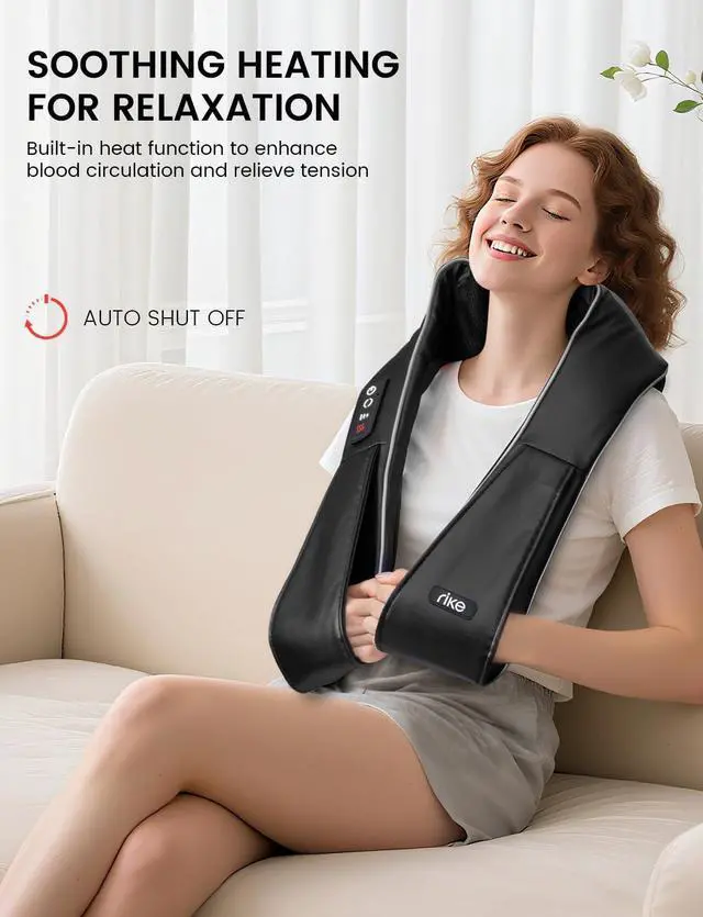 Alt view image 5 of 7 - Shiatsu Neck and Back Massager with Heat, HSA Eligible FSA - 3D Deep Tissue Kneading Massage Pillow for Shoulder, Leg & Muscle Pain Relief - Gift for Women, Men, Mom, Dad (Corded)