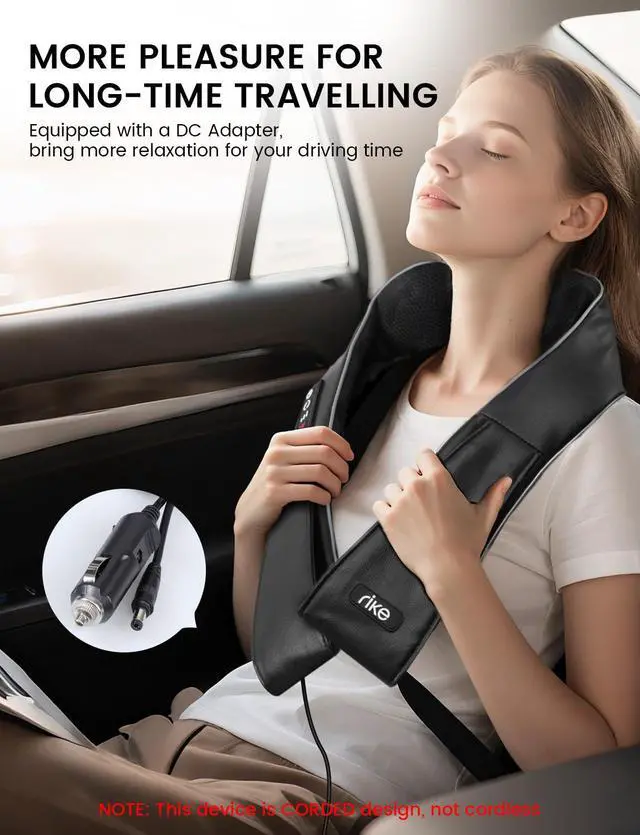 Alt view image 6 of 7 - Shiatsu Neck and Back Massager with Heat, HSA Eligible FSA - 3D Deep Tissue Kneading Massage Pillow for Shoulder, Leg & Muscle Pain Relief - Gift for Women, Men, Mom, Dad (Corded)