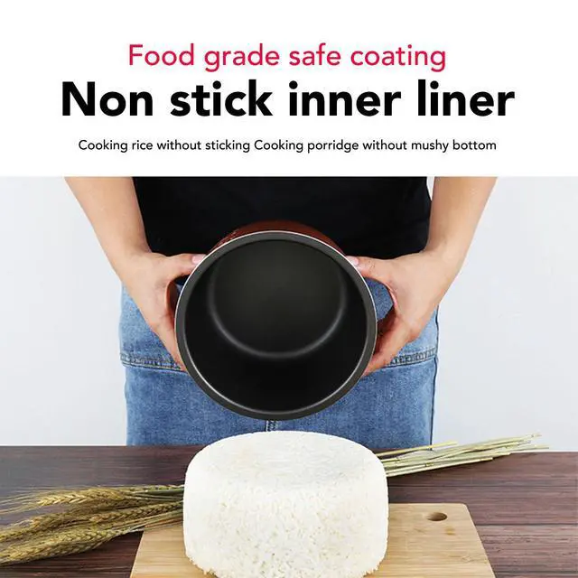 Alt view image 5 of 7 - Rice Cooker, 1.2L Small Rice Cooker with Non Stick Inner Pot Steaming Plate Rice Spoon, 24H Reservation And Temperature Control, for Car Camping Travel