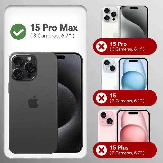 Alt view image 2 of 7 - for iPhone 15 Pro Max Case Silicone, Compatible with Magsafe, Camera Protector + Screen Protector, Soft Anti-Scratch Microfiber Lining, Liquid Silicone Shockproof Phone Cover, Maroon