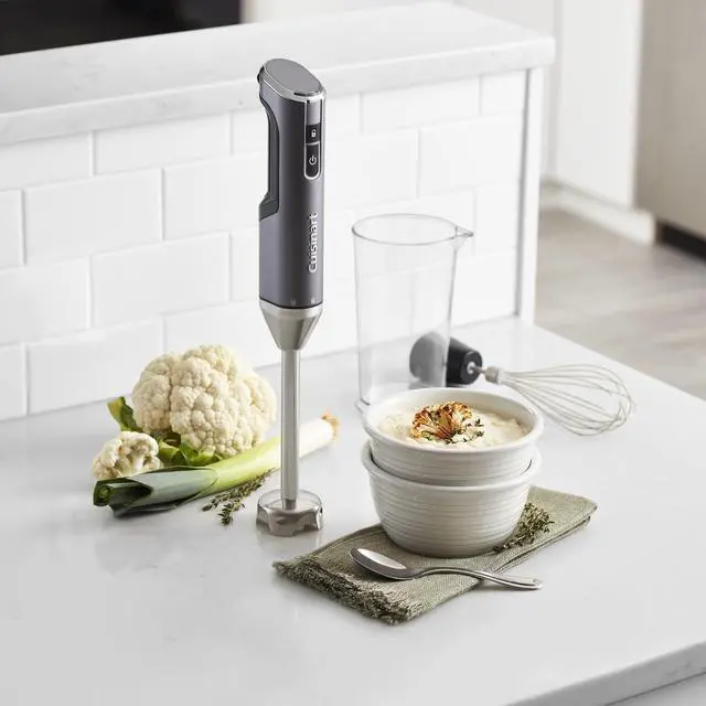 Alt view image 3 of 7 - Electric Hand Blender & Mixer, EvolutionX Cordless Rechargeable, Gray/Black, RHB-100,Dark Grey
