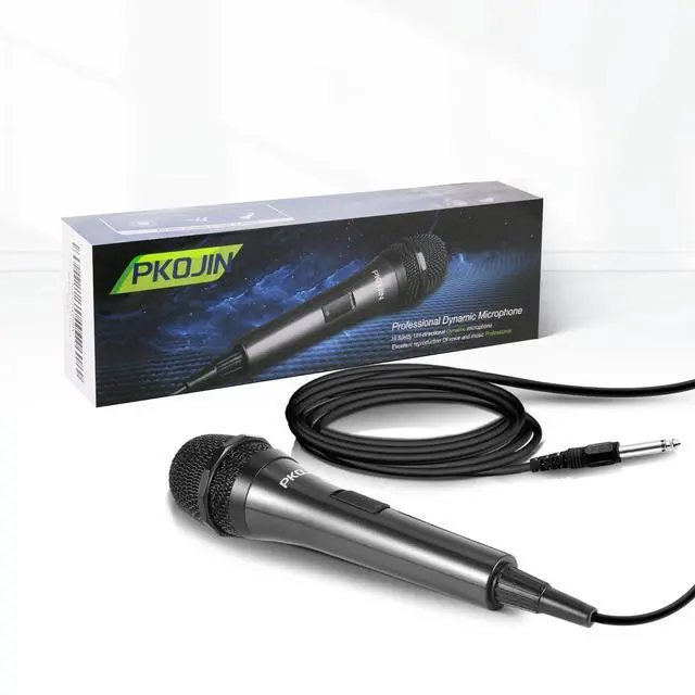 Alt view image 7 of 7 - Dynamic Karaoke Microphone for Singing, Vocal Wired Microphone for Karaoke, Handheld Mic with 10 Ft Cable, Mics for Speaker with ON/Off Switch