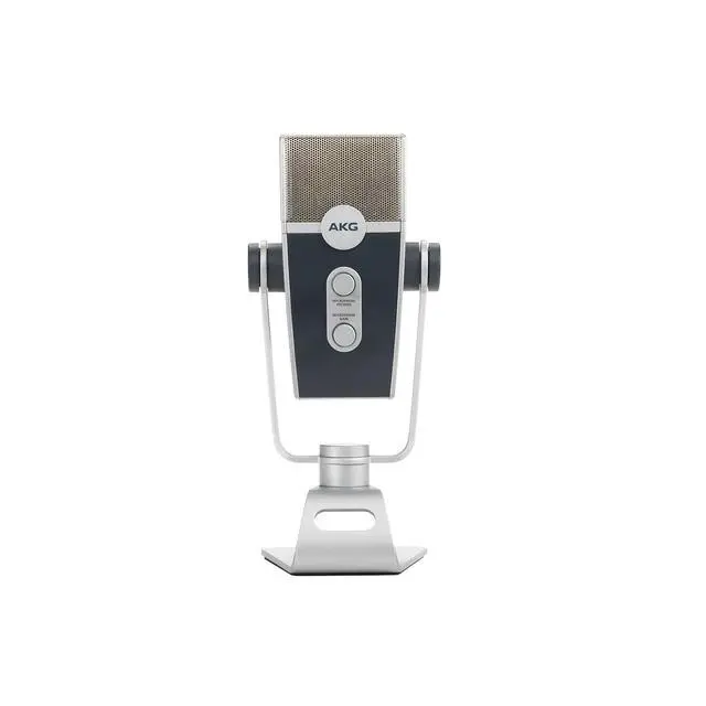 Alt view image 2 of 7 - Pro Audio Lyra Ultra-HD USB C Microphone for Recording, Streaming, Gaming, Podcasting, ASMR on PC and Mac, Condenser Mic for Laptop or Computer, Adjustable Stand, Plug and Play Blue and Silver