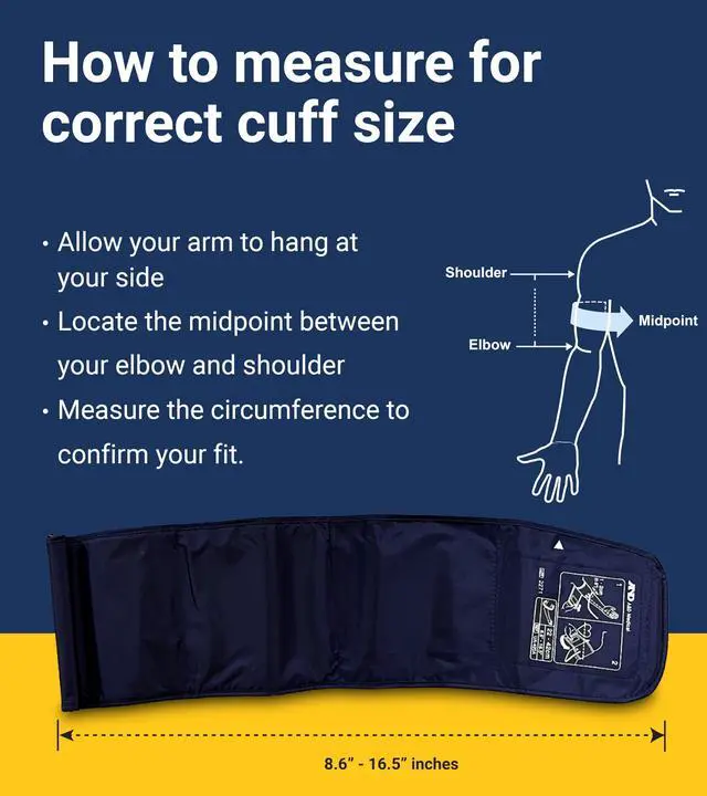 Alt view image 5 of 7 - Multi-User Blood Pressure Monitor for Home Use UA-767FAC Wide Range Cuff (8.6-16.5 / 22-42cm), Easy to Use, Adult Upper Arm, 60 Readings Per User (4 Users), AC Adapter, FSA/HSA Eligible