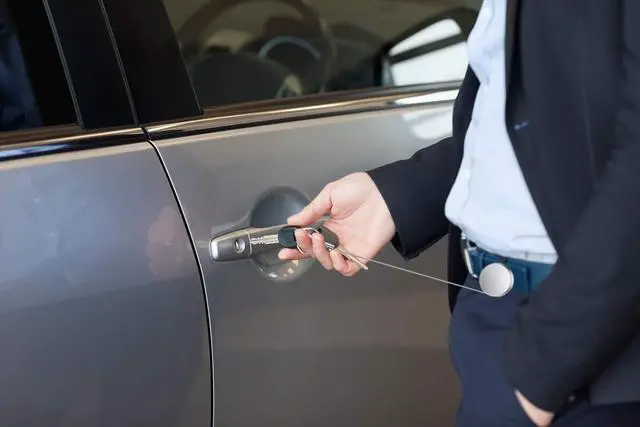 Alt view image 7 of 7 - 4 Pieces Retractable Badge Holder Heavy Duty Badge Reels ID Holder with Keychain Ring Clip for ID Card Carabiner Key Card Work Badge