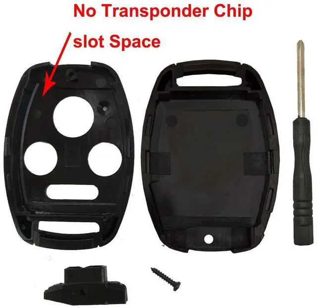 Alt view image 4 of 7 - No Cutting Key Fob Shell Case Fit for Honda Accord Civic Ex Pilot Keyless Entry Remote Key Housing Replacement with Screwdriver